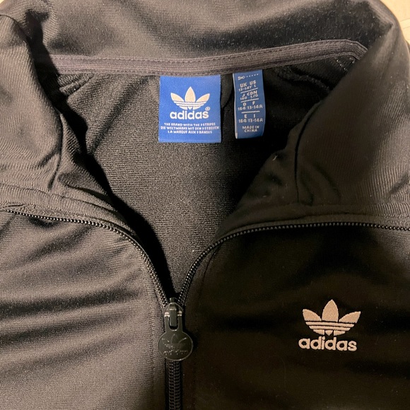 ADIDAS full zip black white jacket - Picture 2 of 5